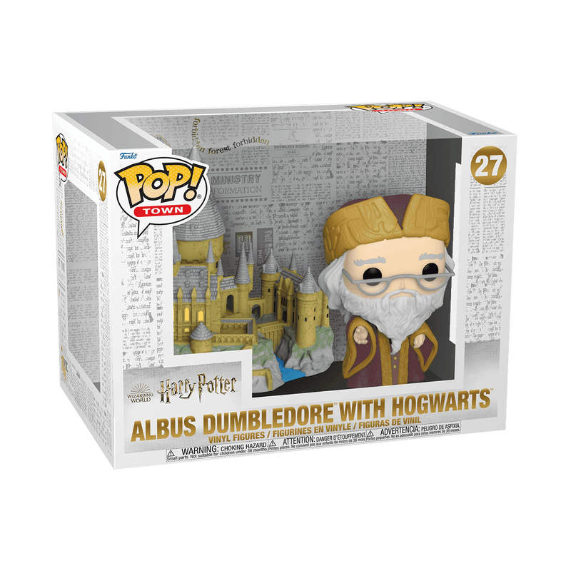 Funko Pop! Town Harry Potter Albus Dumbledore With Hogwarts #27