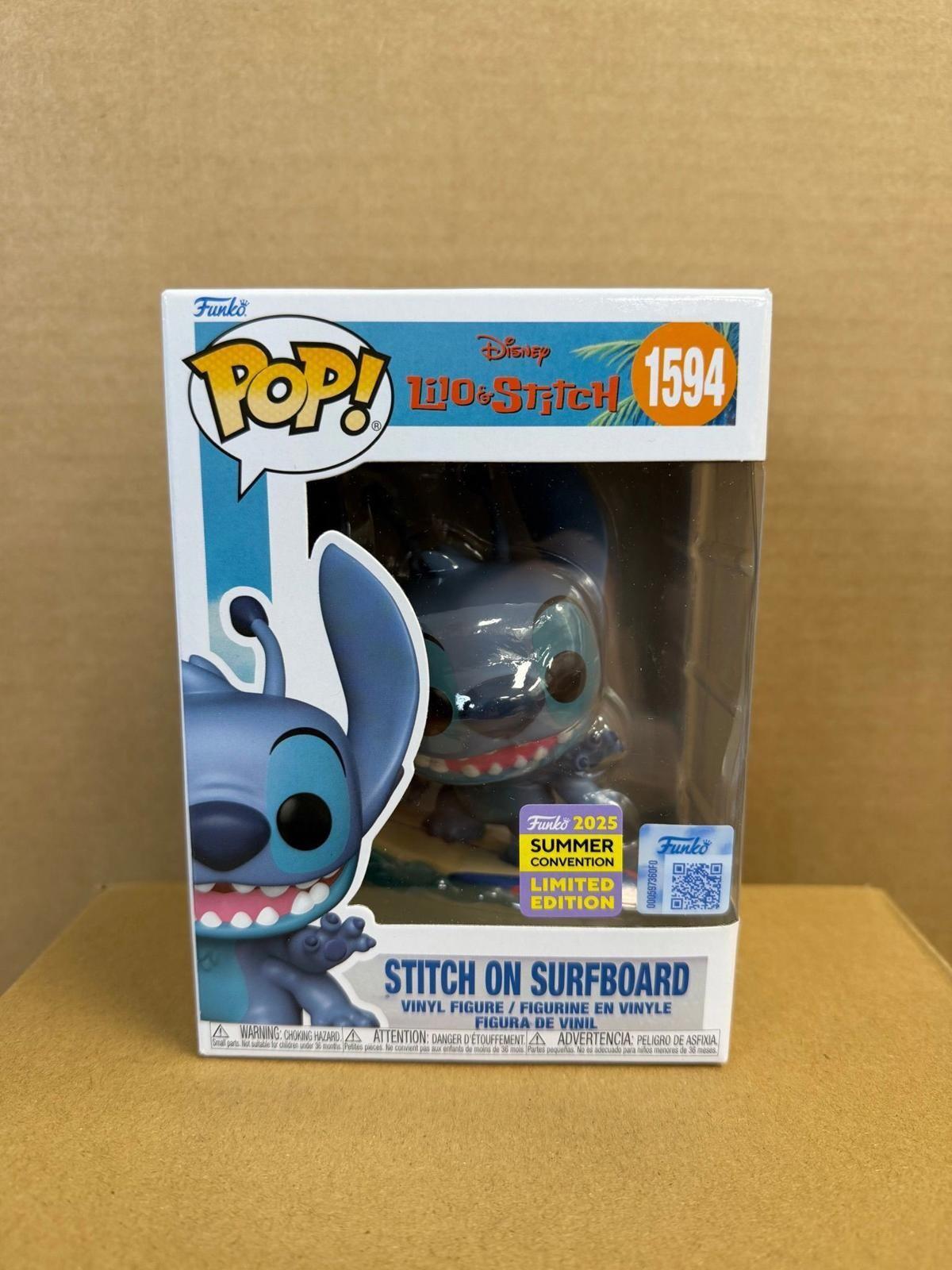 Funko Pop! Disney Lilo & Stitch Stitch on Surfboard #1594 Vinyl Figure