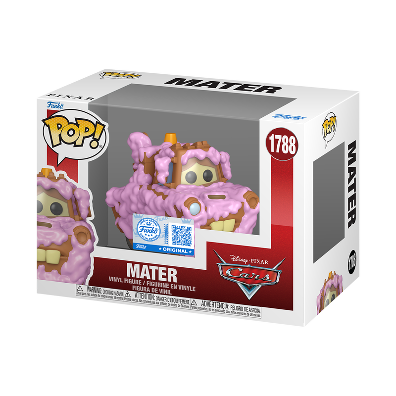 Funko Pop! Disney Pixar Cars Mater (Bubbles) #1788 Free Protector