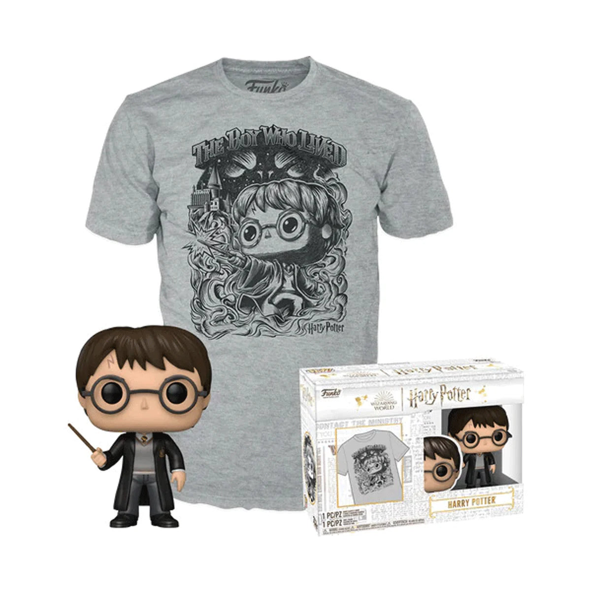 Funko Pop! & Tee Metallic Harry Potter Size Small Sealed