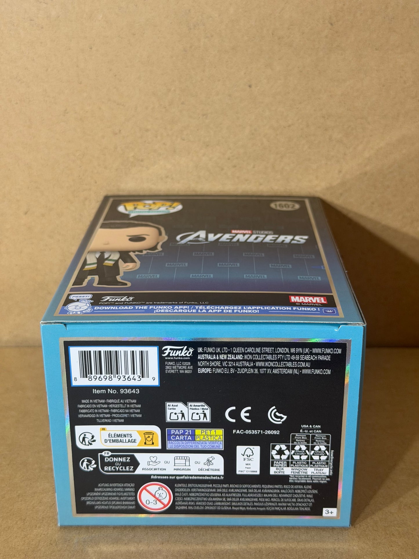 Funko Pop! Marvel Inifinity Saga Loki Limited Edition 9500pcs #1602