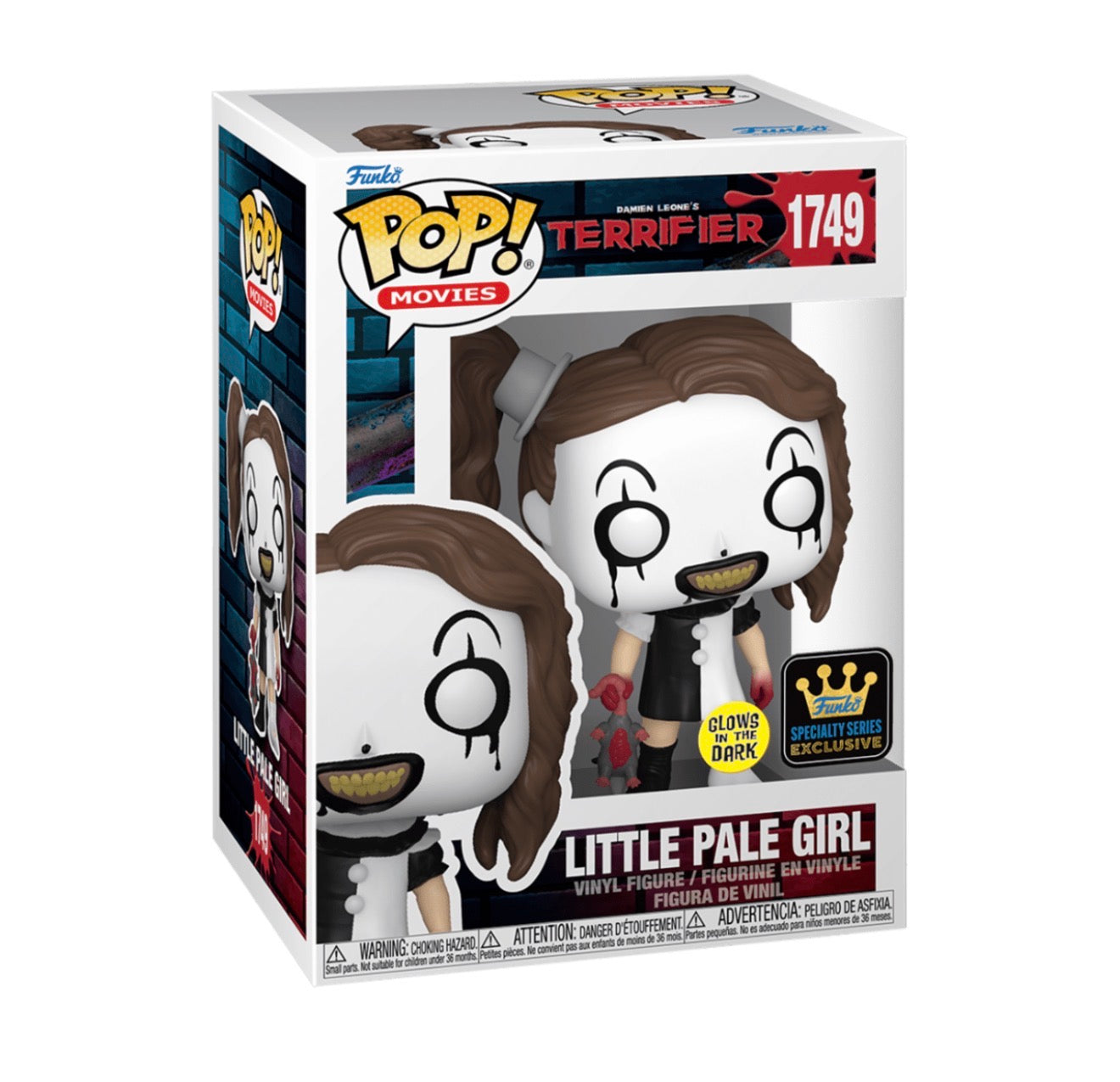 Funko Pop! Horror Terrifier Little Pale Girl #1749 Glow In The Dark Exclusive