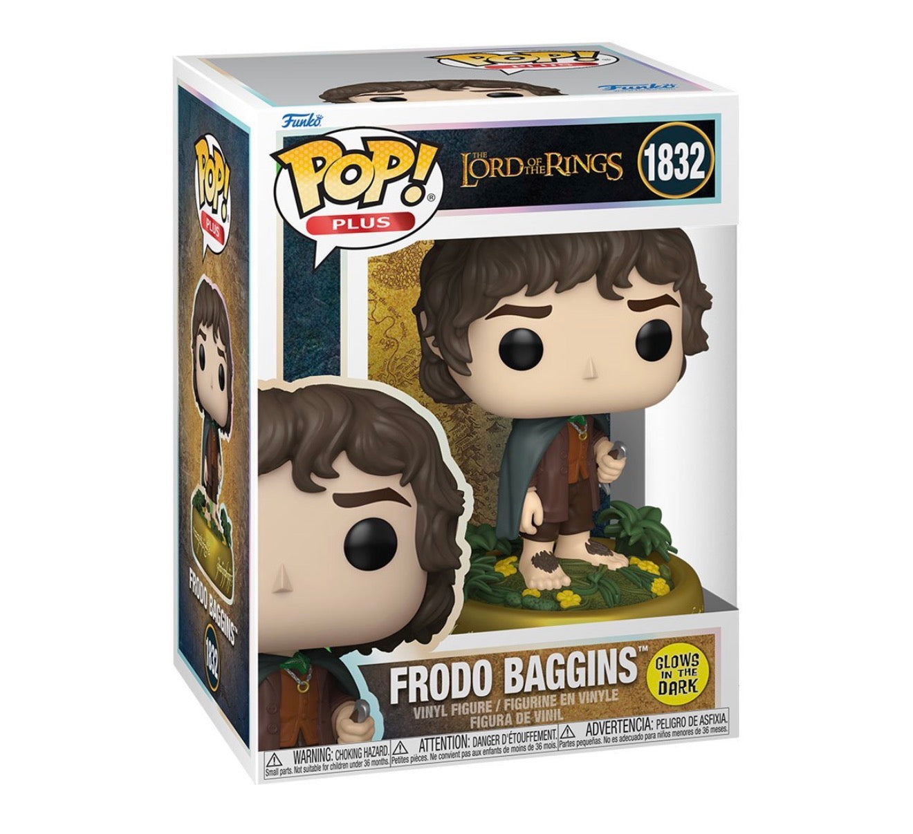 Funko Pop! Plus Movies Lord Of The Rings Frodo Baggins #1832 Glow