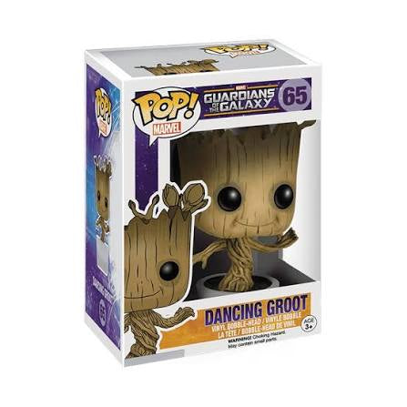 Funko Pop! Marvel Guardians Of The Galaxy Dancing Groot #65 Free Protector