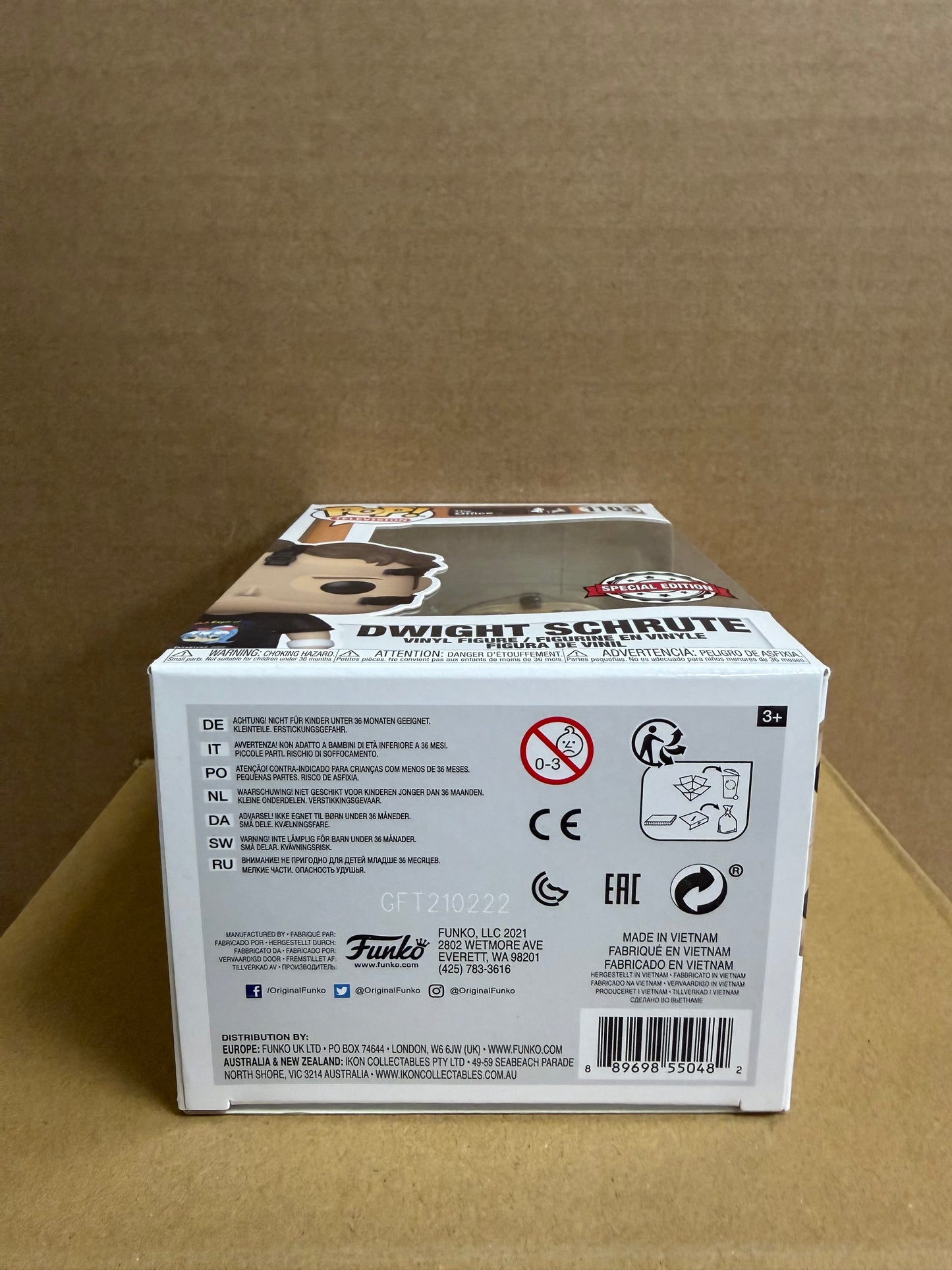 Funko Pop! Television The Office Dwight Schrute #1103 Special Edition