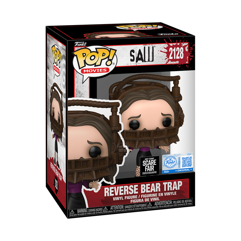Funko Pop! Movies Horror Saw Reverse Bear Trap Scare Fair Stickered