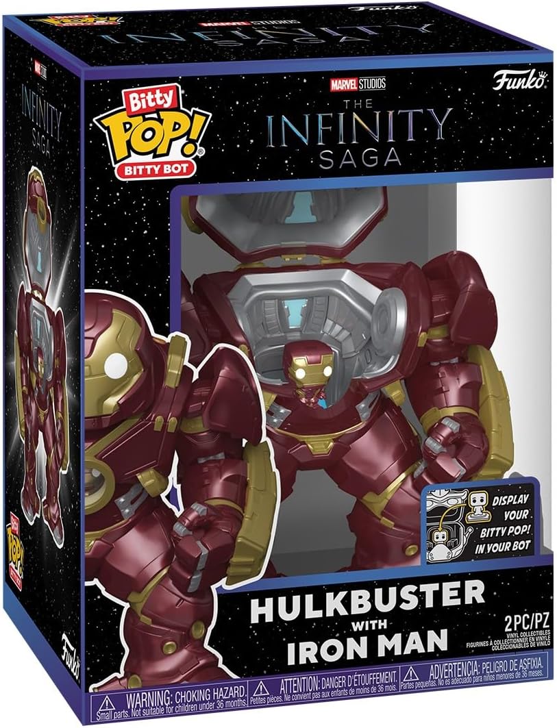 Funko Pop! Bitty Pop Bitty Bot Marvel Infinity Saga Hulkbuster With Iron Man