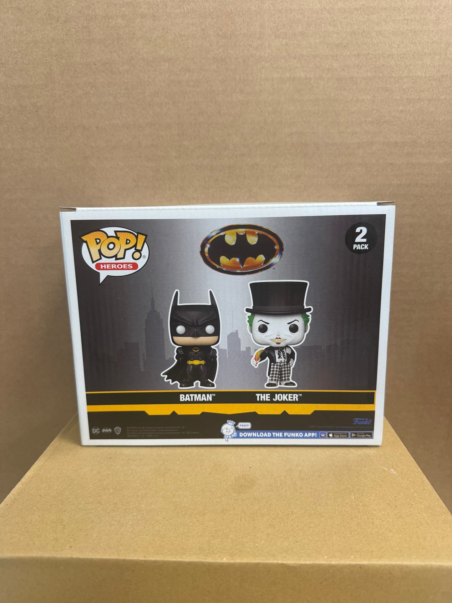 Funko Pop! Dc! Batman & The Joker 2 Pack GameStop Exclusive Protector