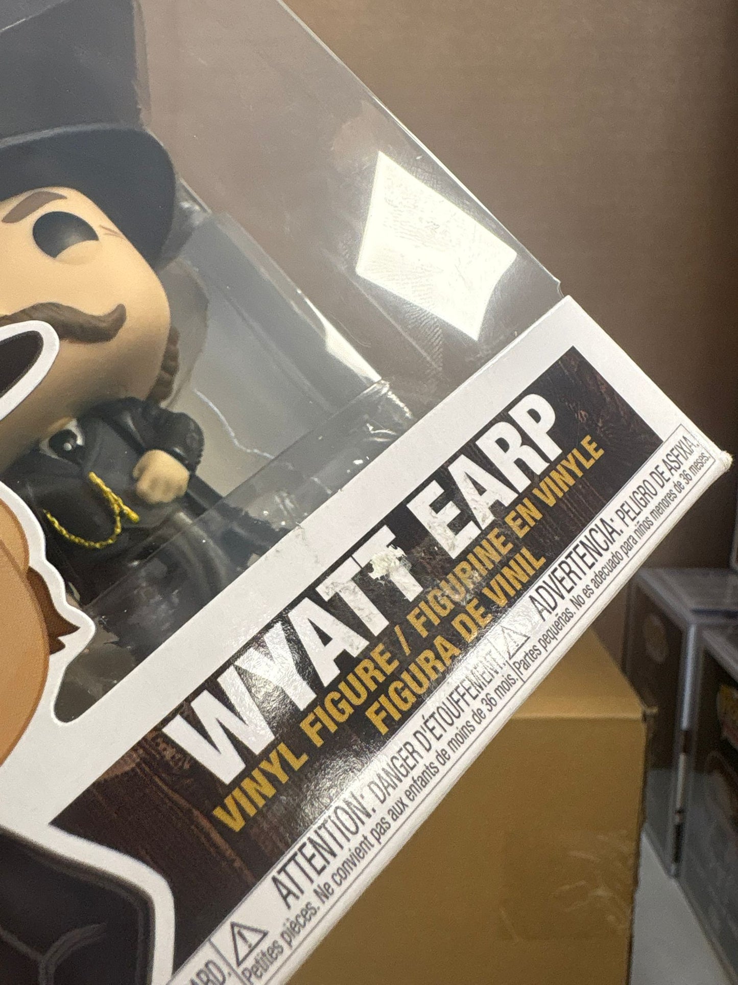 Funko Pop! Movies Tombstone Wyatt Earp #851 Sticker Residue