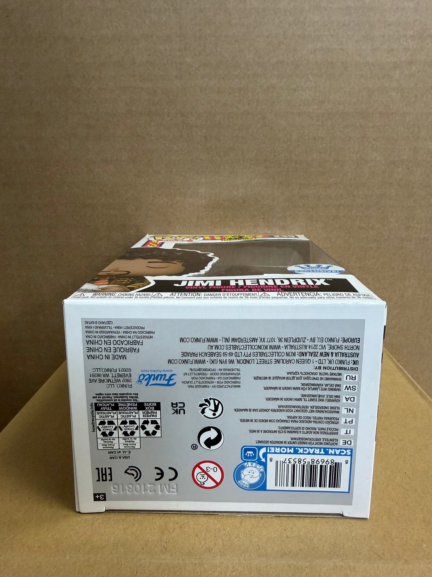 Funko Pop! Rocks Jimi Hendrix #239 Slight Box Damage