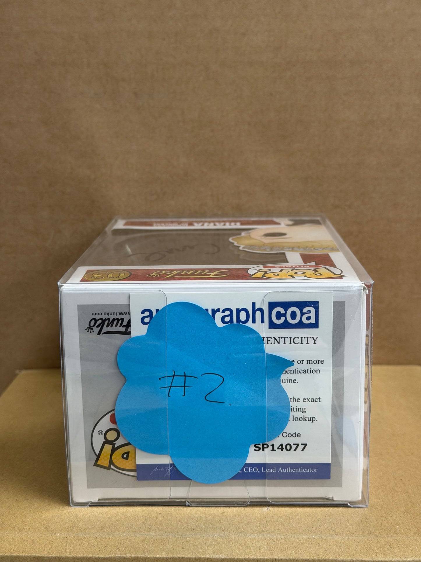 Funko Pop! Television The Crown Princess Diana Signed Emma Corrin COA #03 WS #2