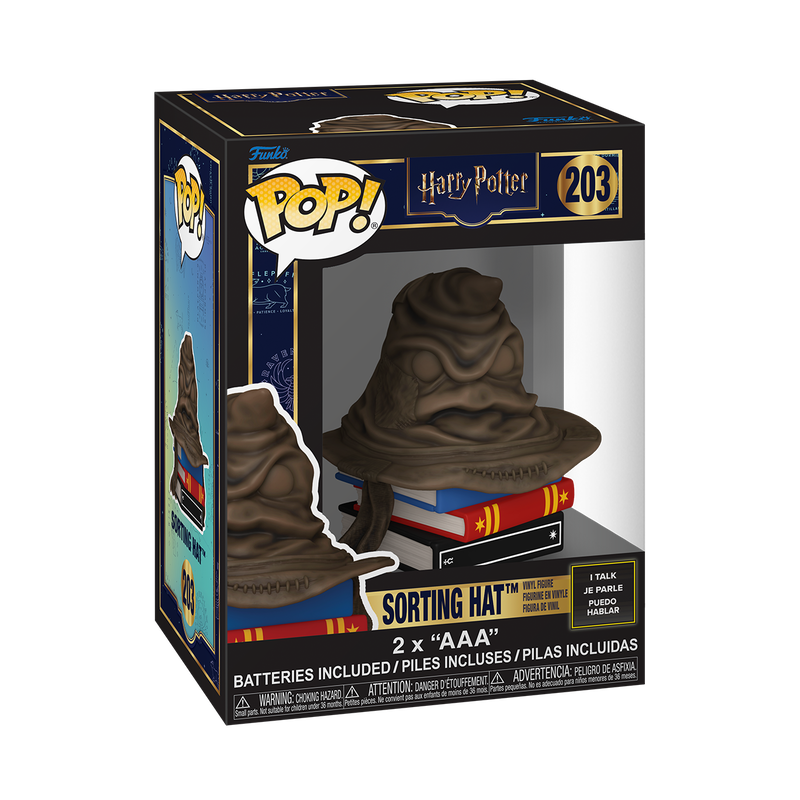 Funko Pop! Harry Potter Sorting Hat #203 Talking - Free Protector