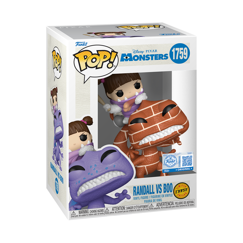 Funko Pop! Disney Monsters Inc Randall Vs Boo Chase #1759 Free Protector