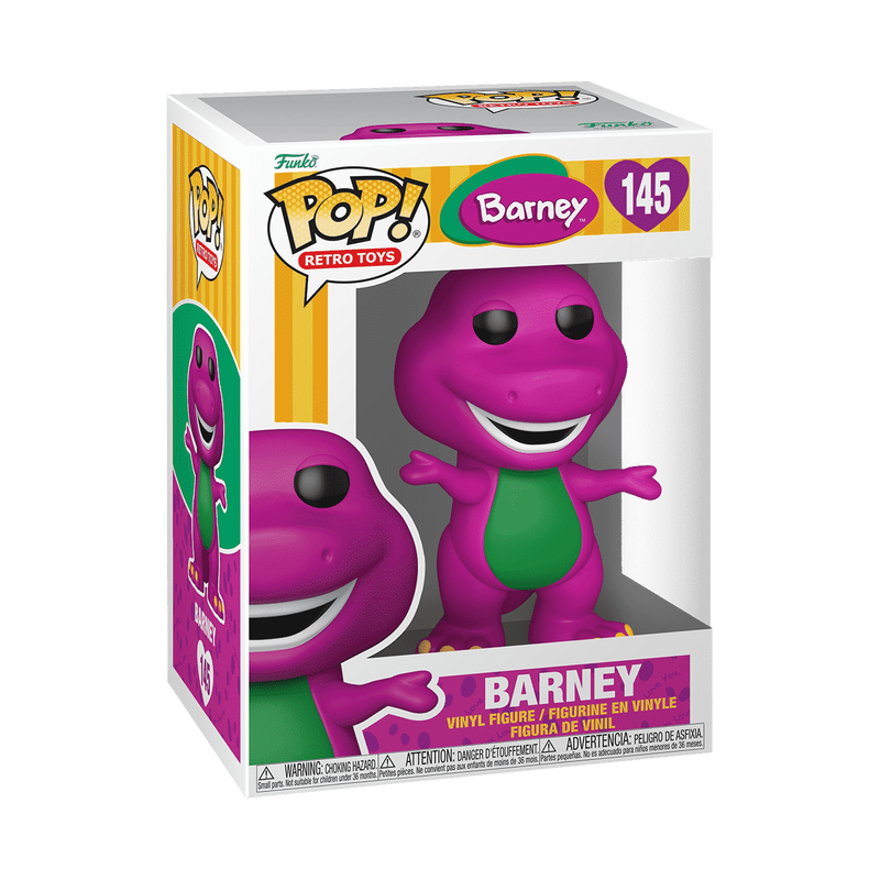 Funko Pop! Retro Toys Barney The Dinosaur #145 Free Protector