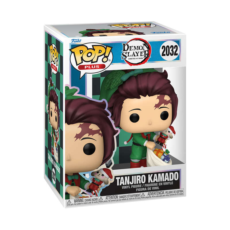 Funko Pop Plus! Anime Demon Slayer Tanjiro Kamado (Holiday) #2032 Free Protector