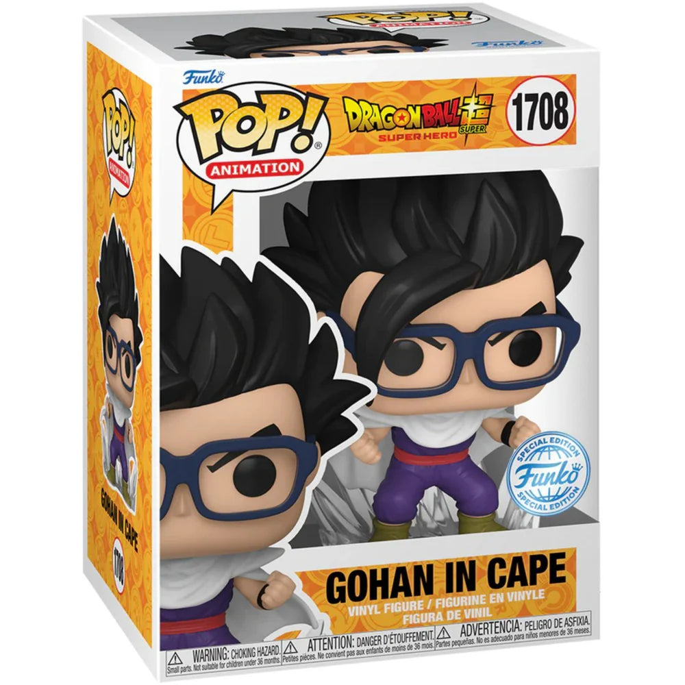 Funko Pop! Anime Dragon Ball Z Gohan In Cape #1708 Special Edition