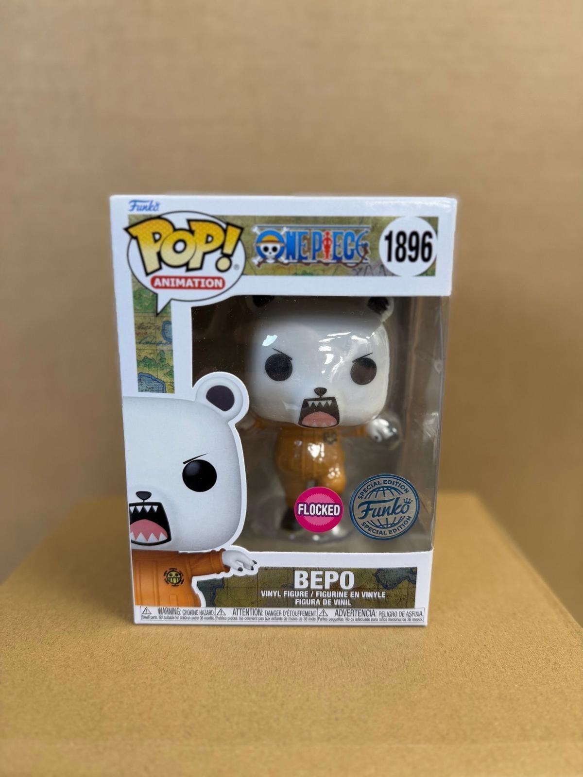 Funko Pop! Anime One Piece Bepo Flocked Vinyl Figure #1896
