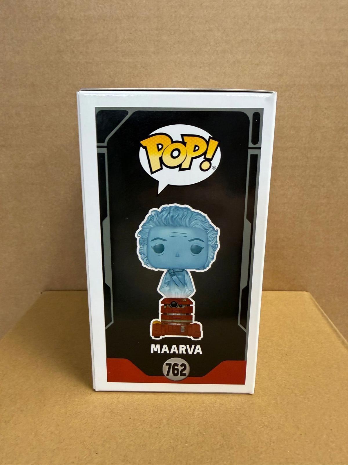 Funko Pop! Star Wars Maarva Signed Fiona Shaw COA #762 WS