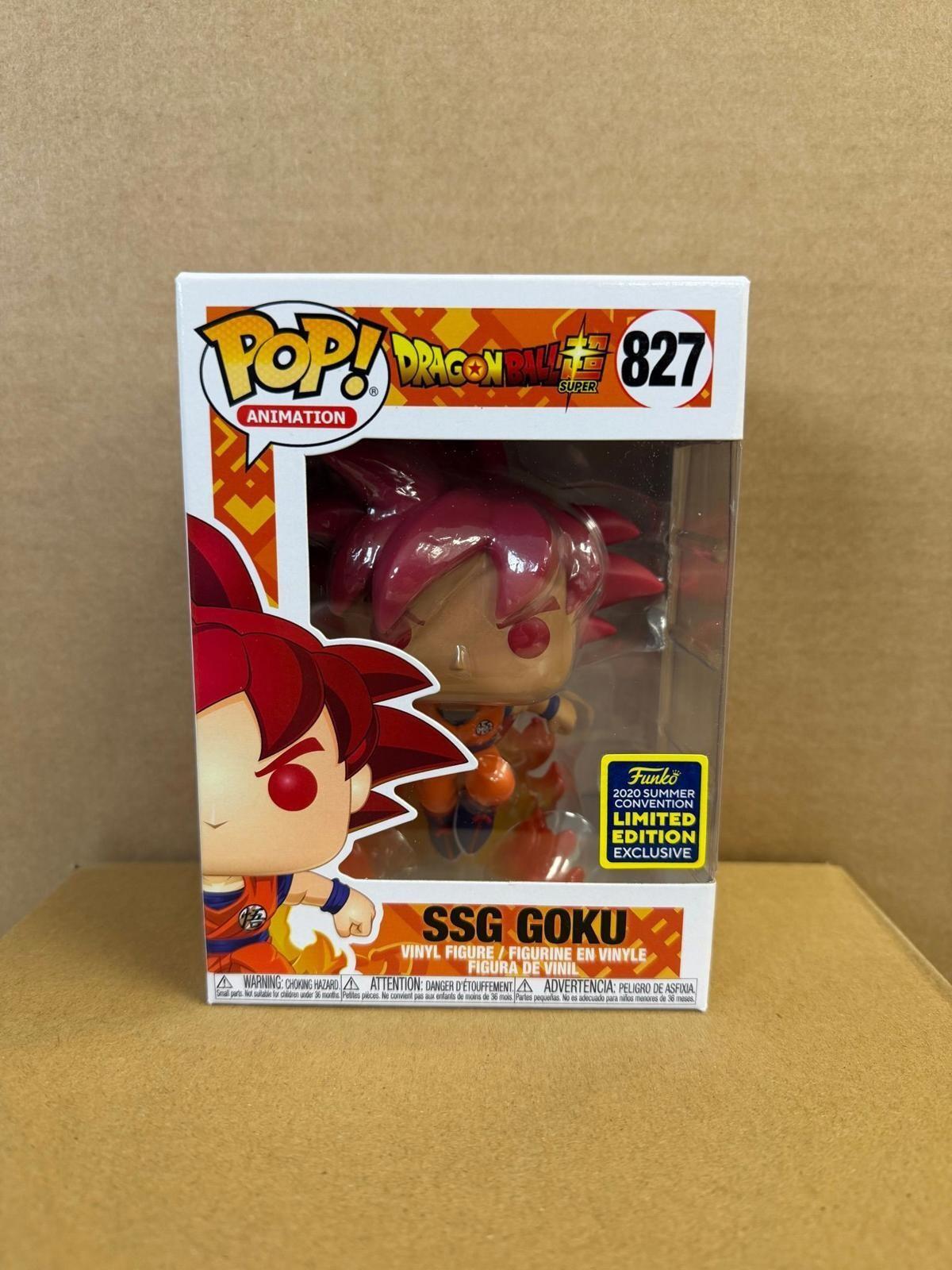 Funko Pop Anime Dragon Ball Super SSG Goku Vinyl Figure #827 Limited Edition