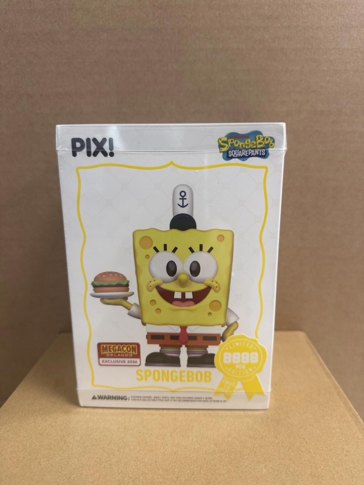 Megacon 2026 Exclusive Thrilljoy PIX! Spongebob New/Sealed Chance of Chase
