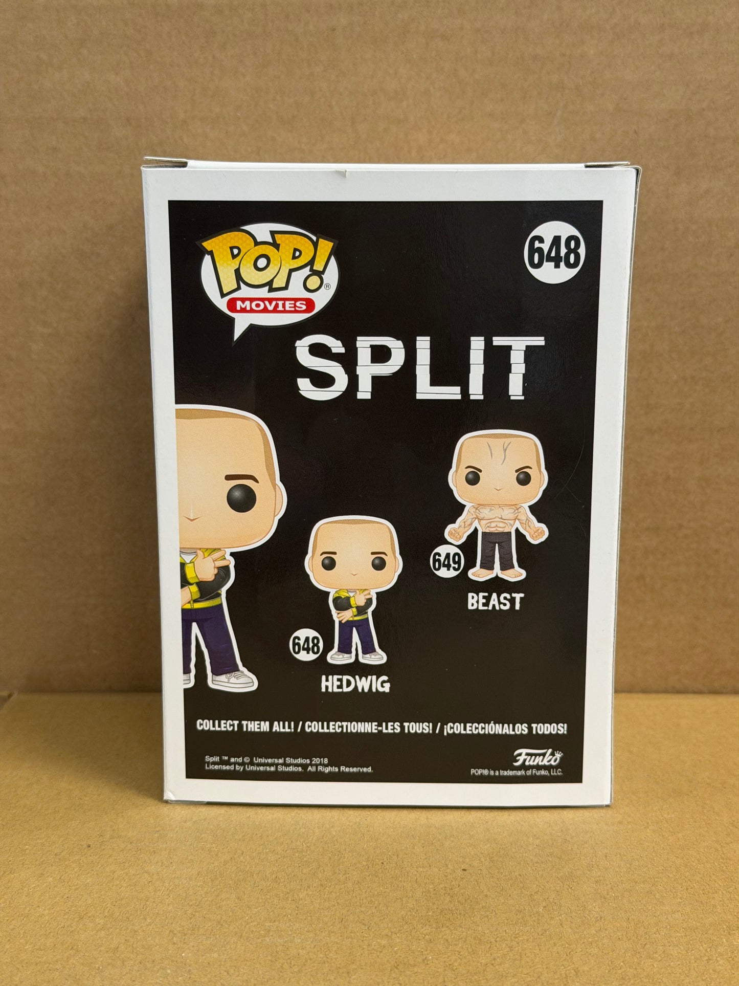 Funko Pop! Movies Split Hedwig Signed James Mcavoy COA #648