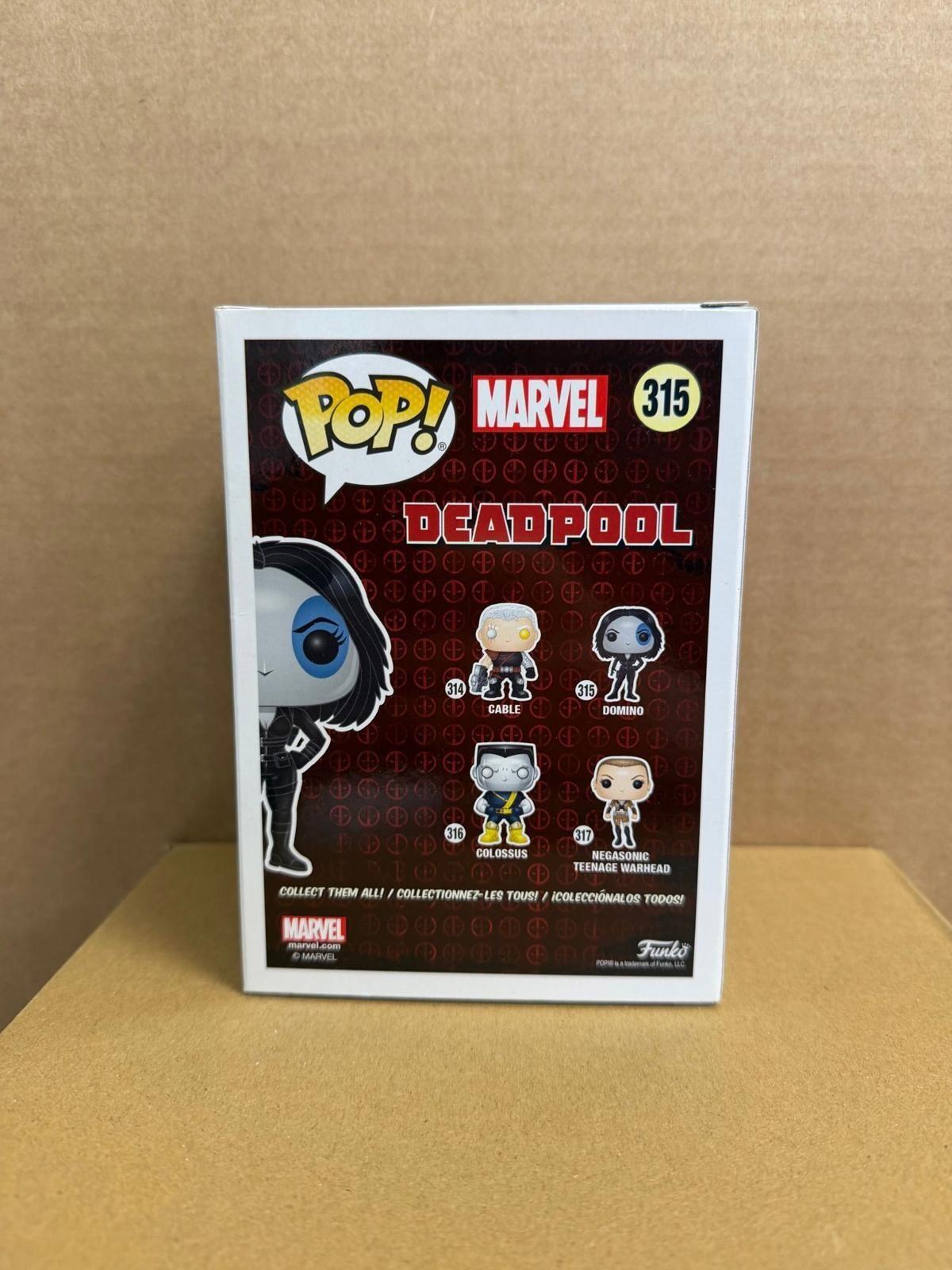 Funko Pop! Marvel Domino #315 Signed By Zazie Beetz