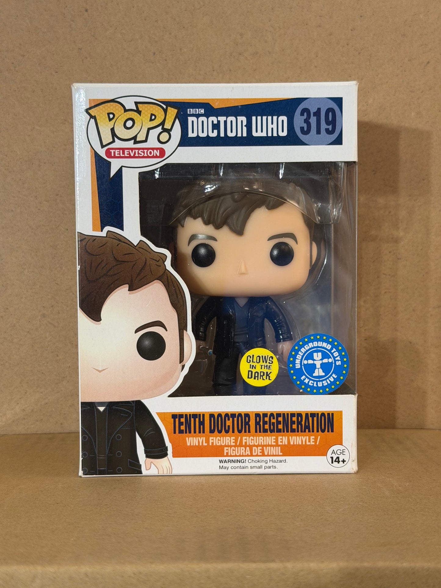 Funko Pop! Television Doctor Who Tenth Doctor Regeneration #319 Glow Exclusive