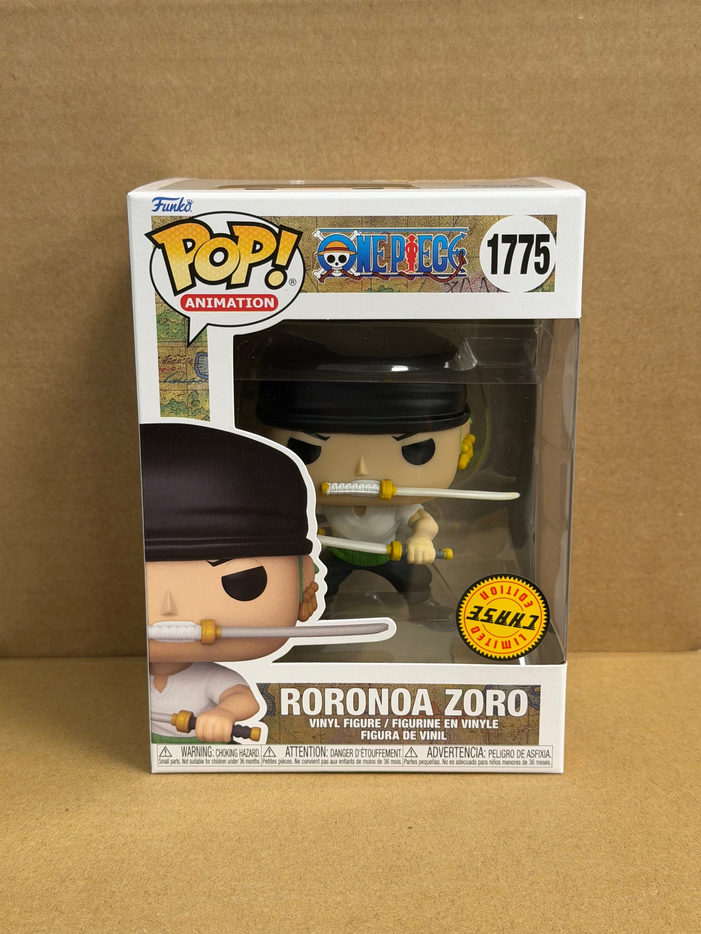 Funko Pop! Anime One Piece Roronoa Zoro Chase #1775 Free Protector