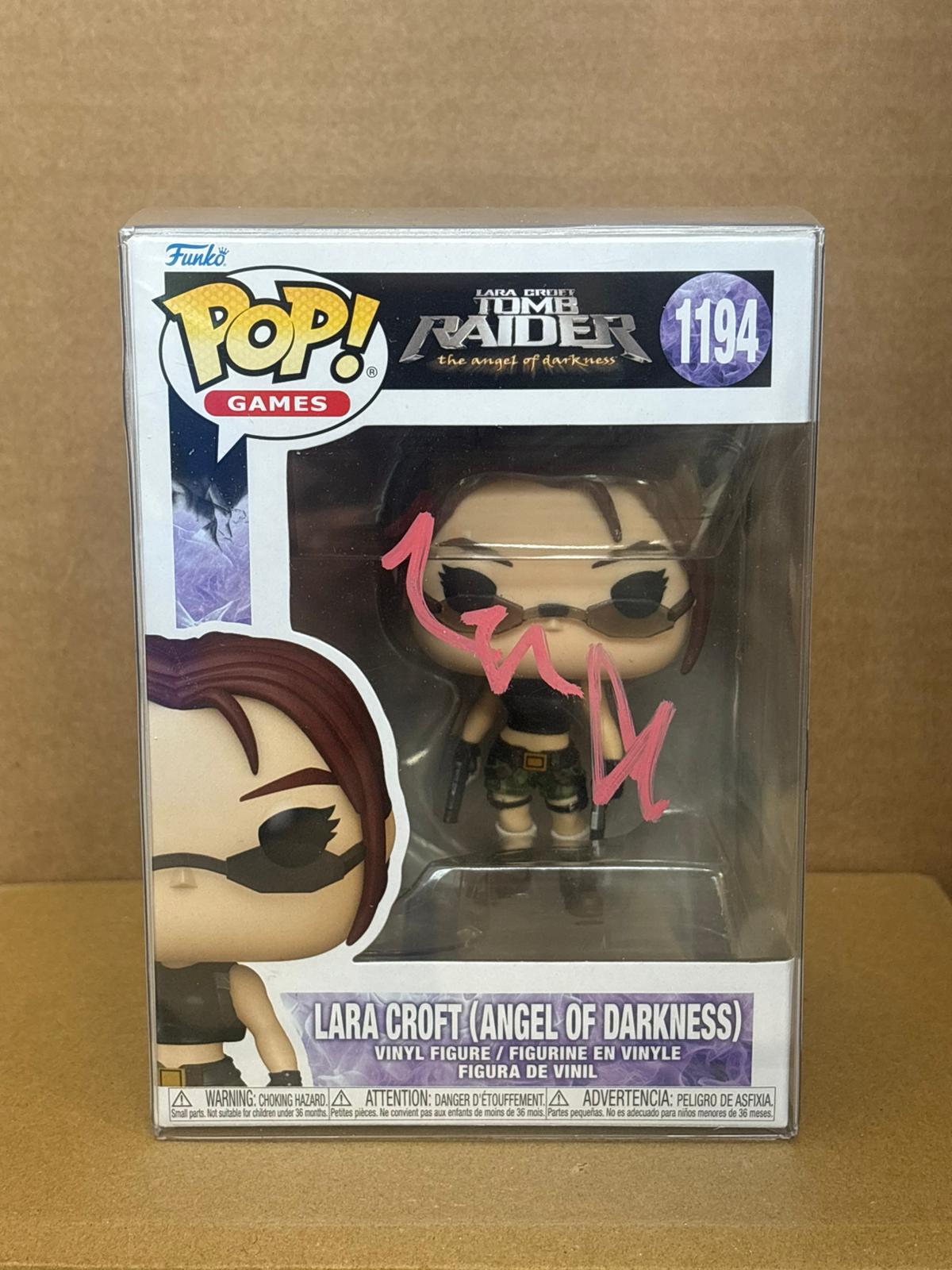 Funko Pop! Games Tomb Raider Signed Angelina Jolie COA #1194 WS