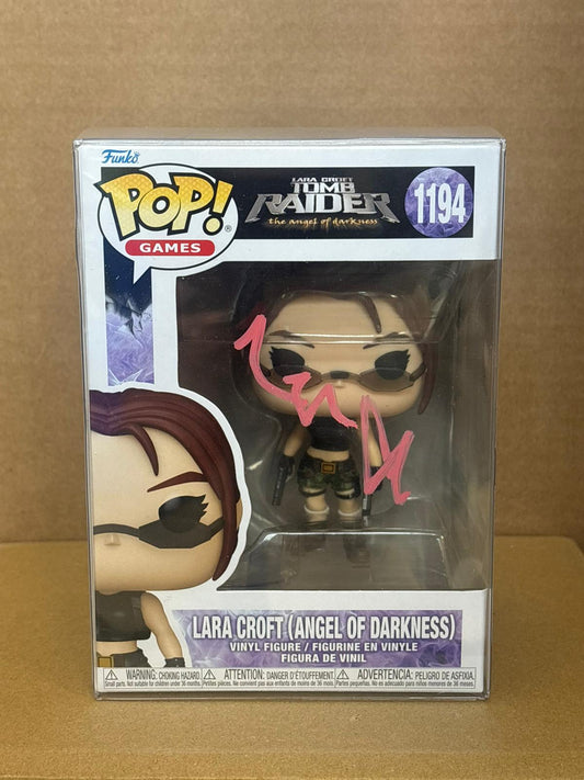 Funko Pop! Games Tomb Raider Signed Angelina Jolie COA #1194 WS