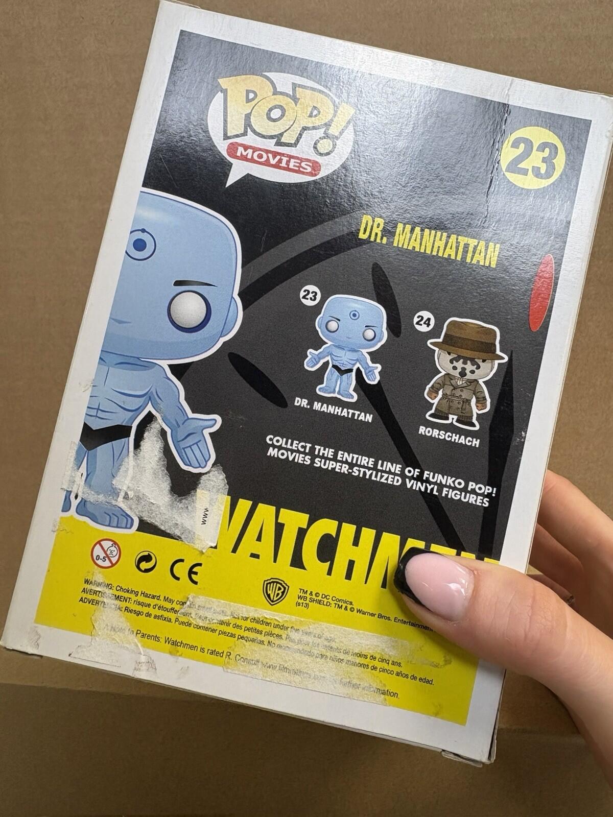 Funko Pop! Movies Watchmen Dr Manhattan #23 Signed By Billy Crudup WS