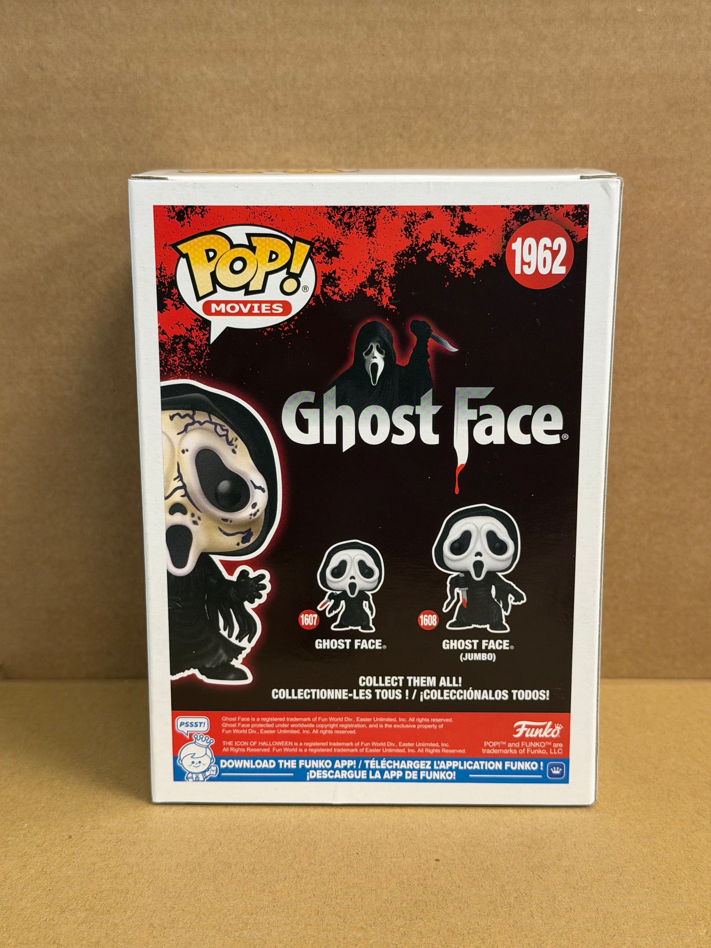 Funko Pop! Movies Ghost Face Signed Neve Campbell ‘Sidney Prescott’ COA #1962