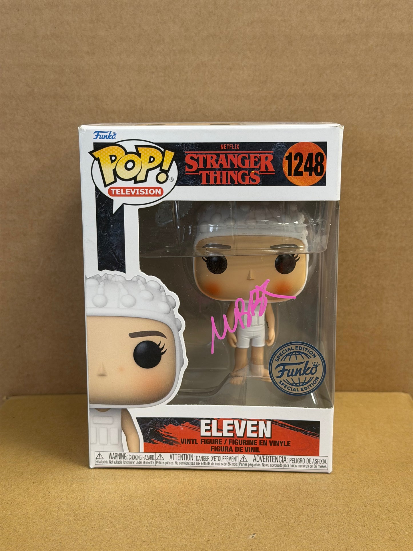Funko Pop! Television Stranger Things Eleven Signed Millie Bobby Brown #1248