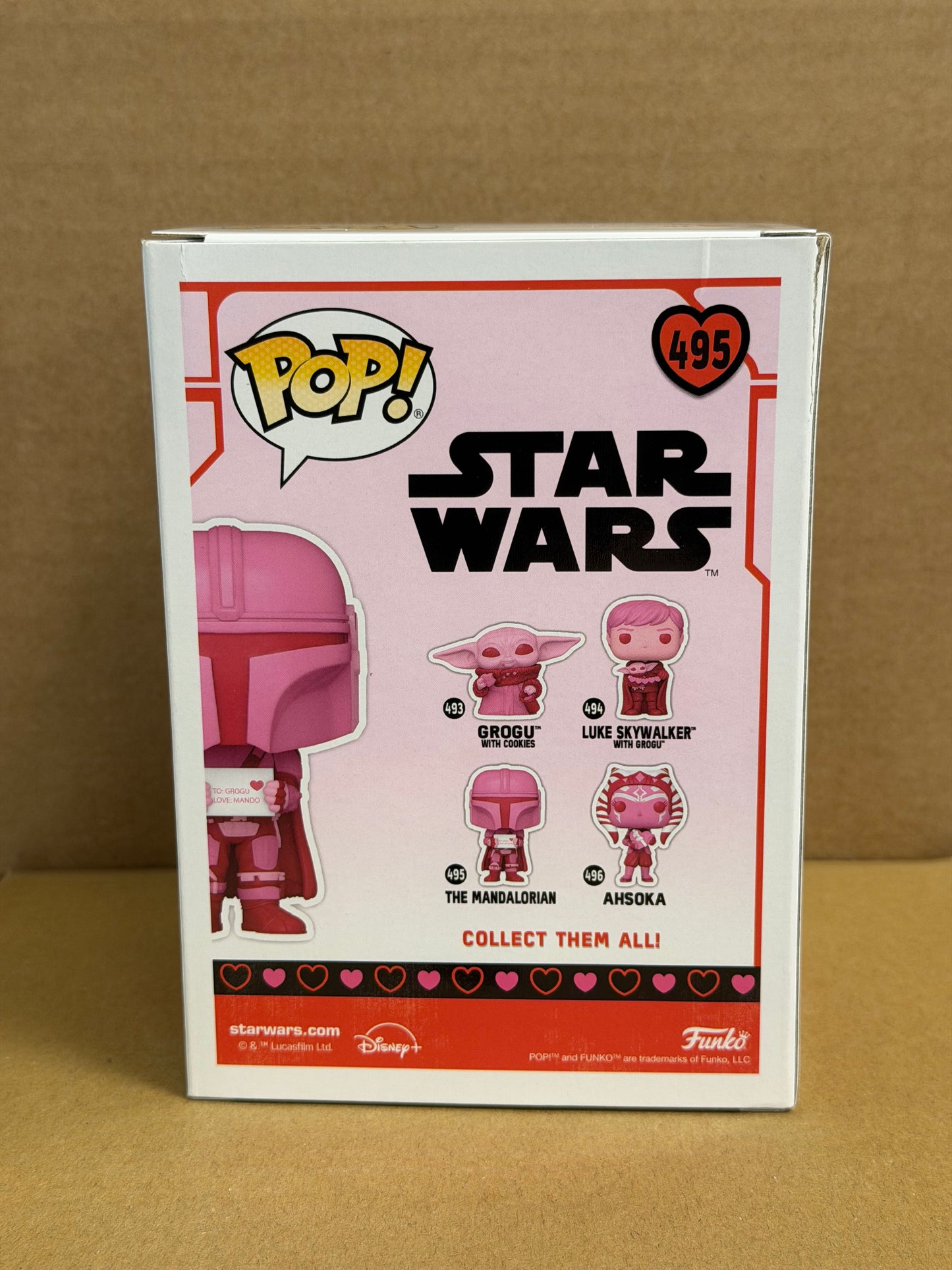 Funko Pop! Star Wars The Mandalorian Signed Aidan Bertola COA #496 DAMAGE
