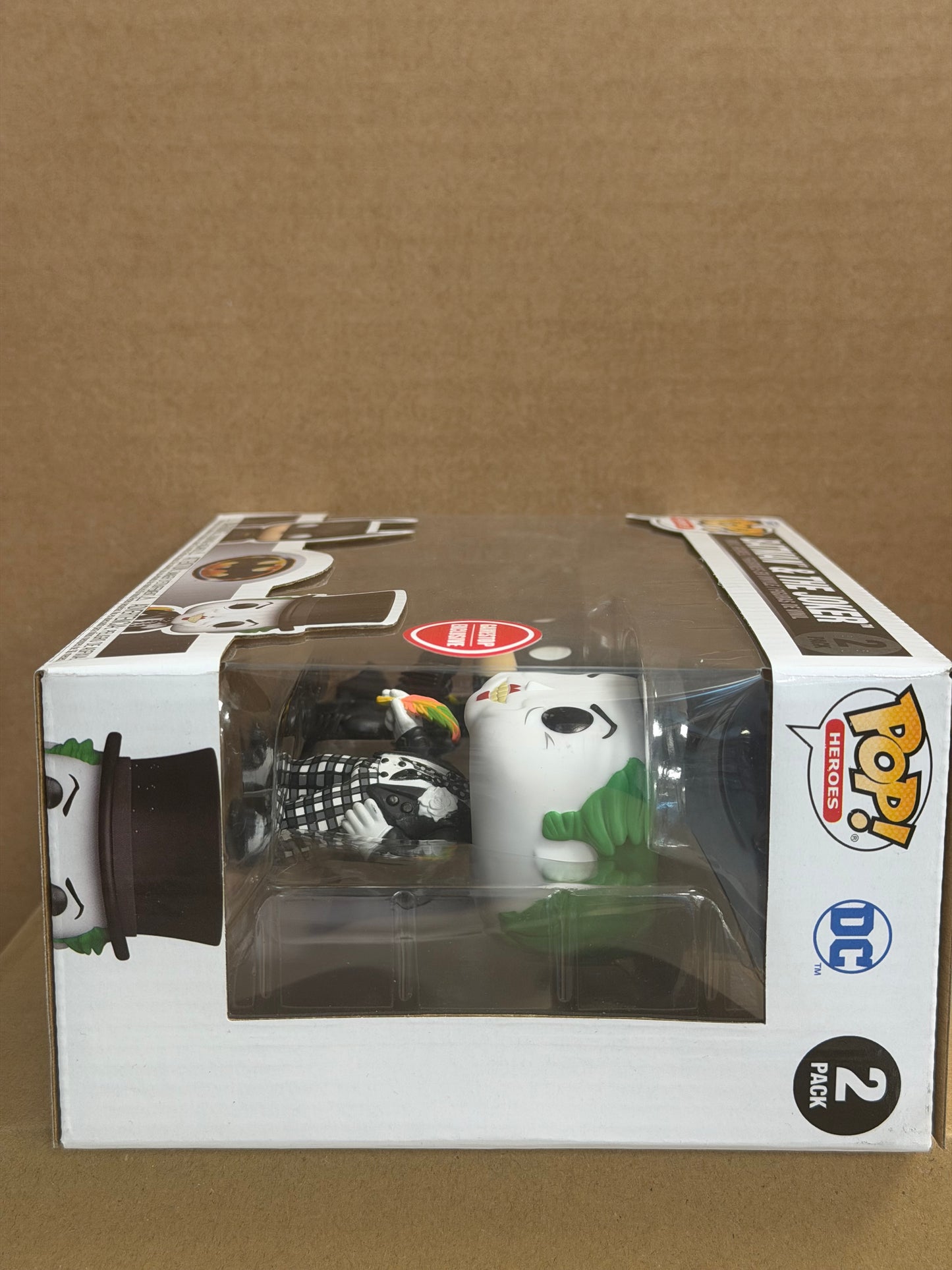Funko Pop! Dc! Batman & The Joker 2  Pack GameStop Exclusive Protector