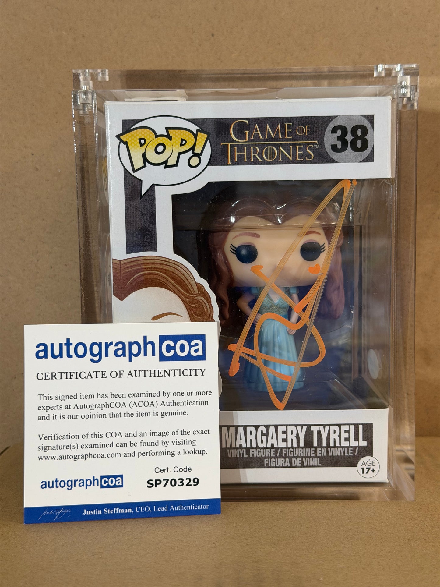 Funko Pop! Television Game Of Thrones Margaery Tyrell Signed Natalie Dormer COA #38