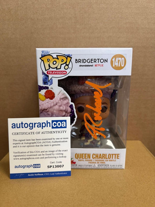 Funko Pop! Television Queen Charlotte Signed Golda Rosheuvel #2