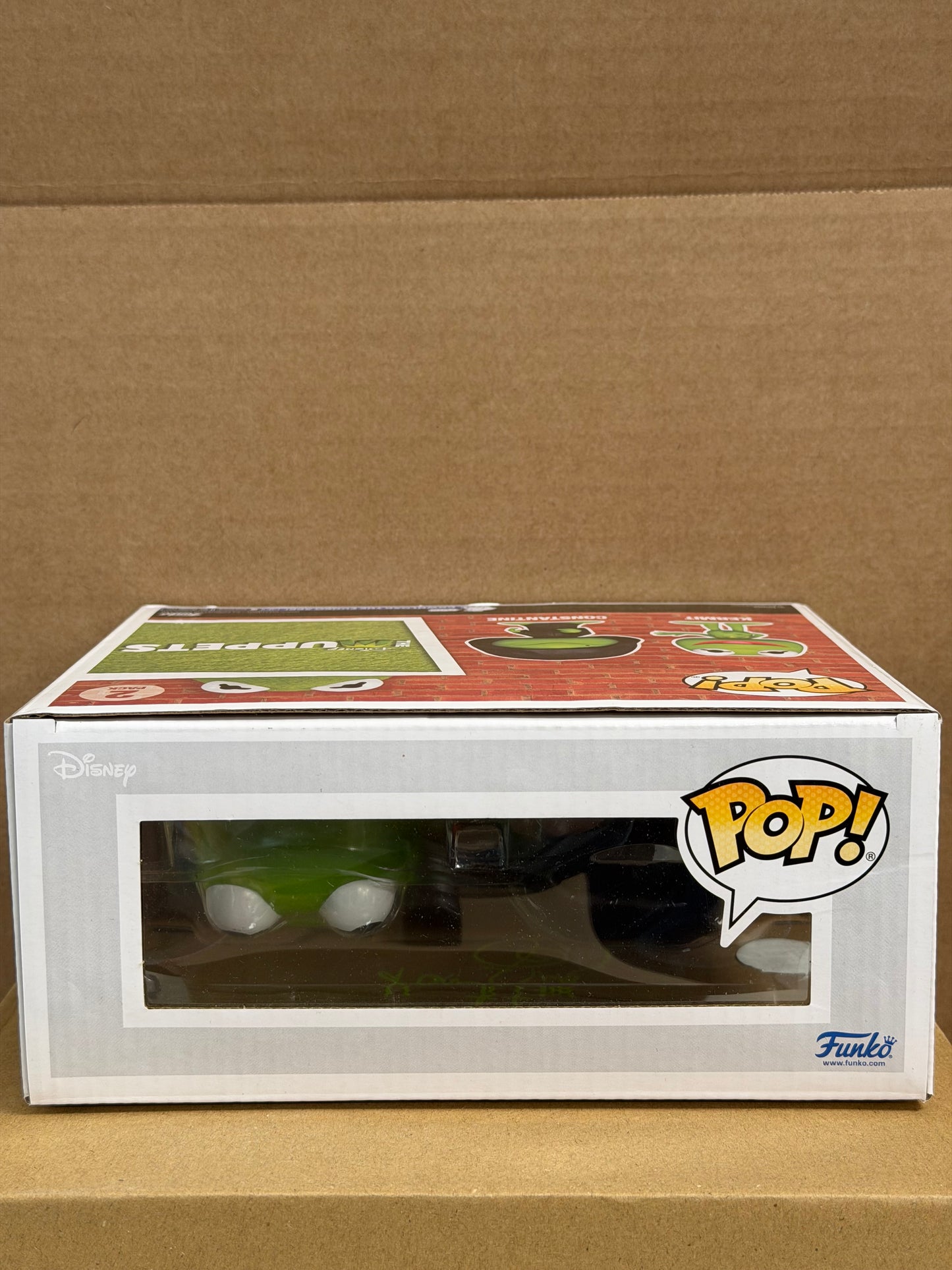 Funko Pop! Disney Muppets Kermit & Constantine 2 Pack Signed Steve Whitmire COA