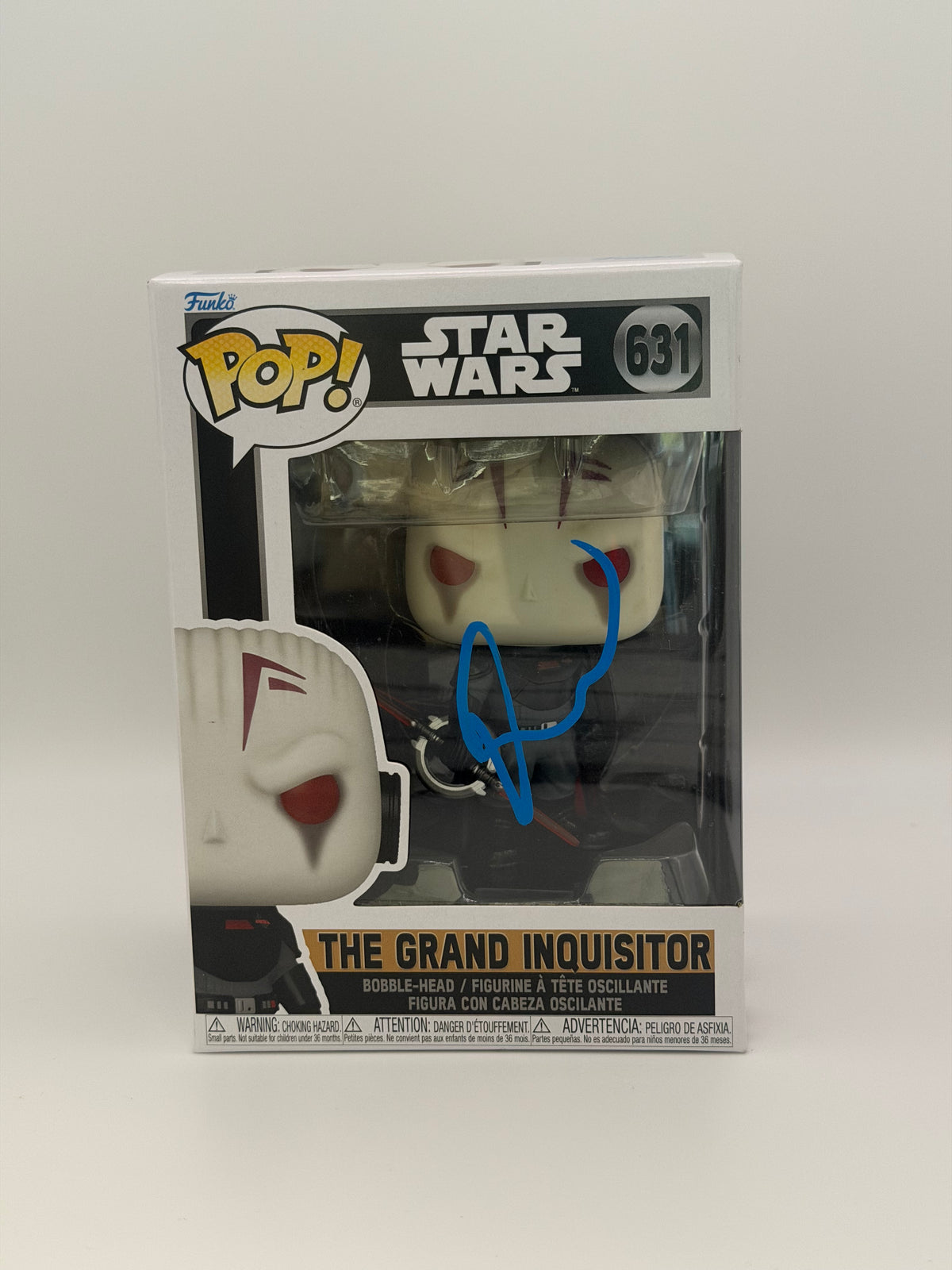 Funko Pop! Star Wars The Grand Inquisitor Signed Rupert Friend COA #631