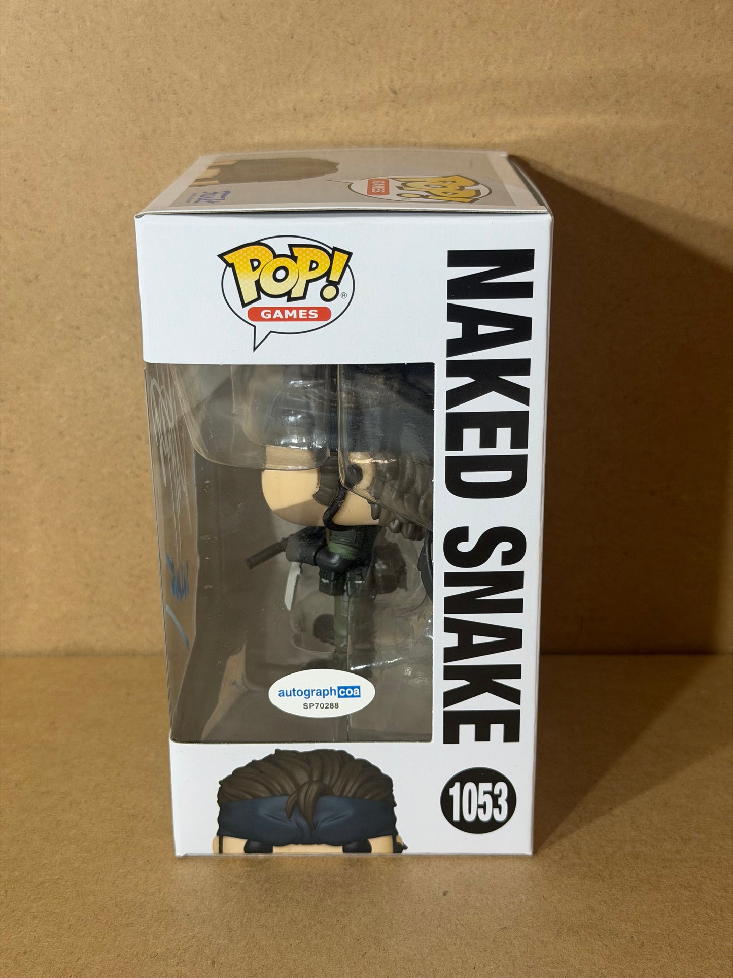Funko Pop! Games Metal Gear Solid Naked Snake Signed David Hayter COA #1053