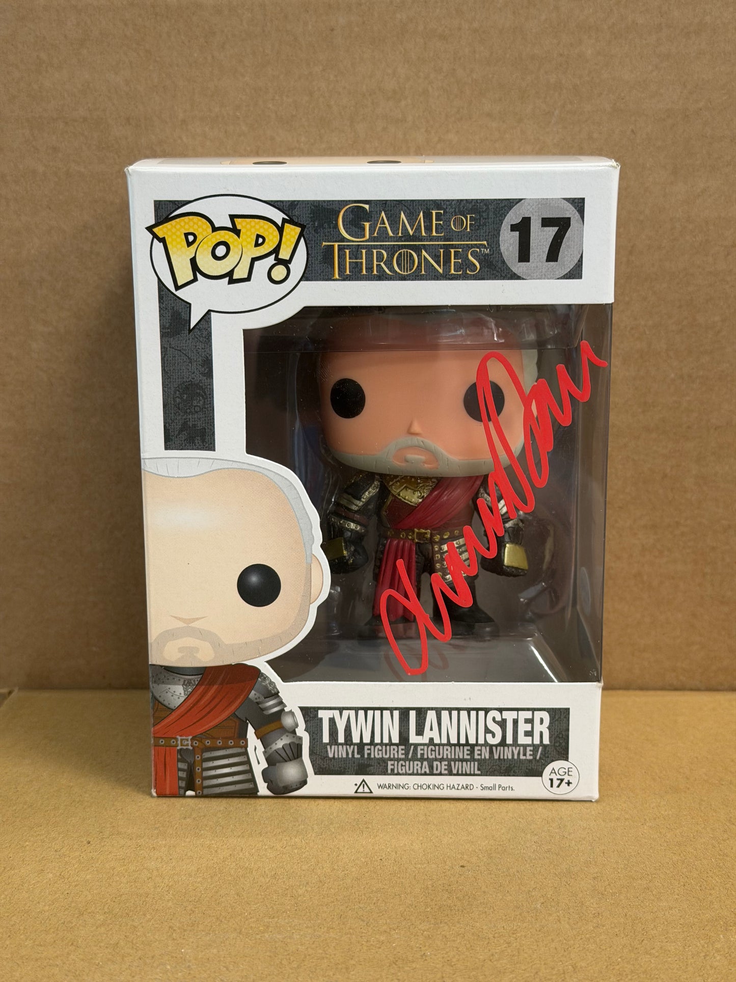 Funko Pop! Television Game Of Thrones Tywin Lannister Signed Charles Dance COA #17