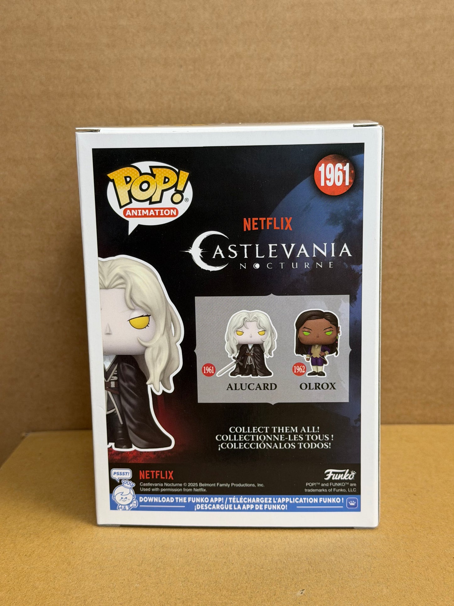 Funko Pop! Anime Castlevania Alucard Signed James Callis COA #1961 WS