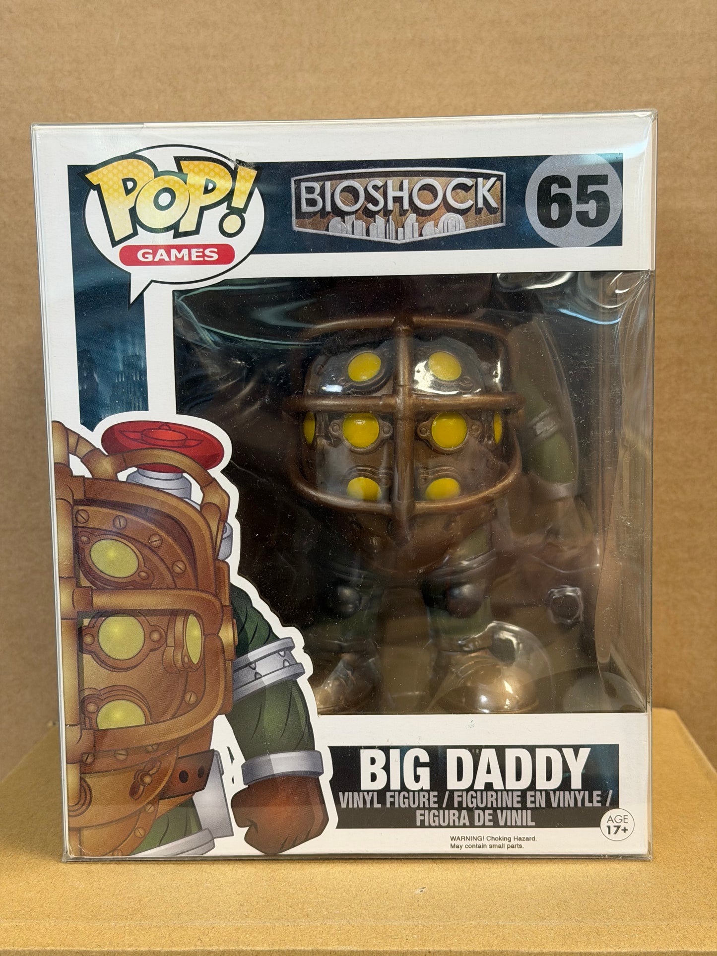 Funko Pop! Games Bioshock Big Daddy #65 Free Protector
