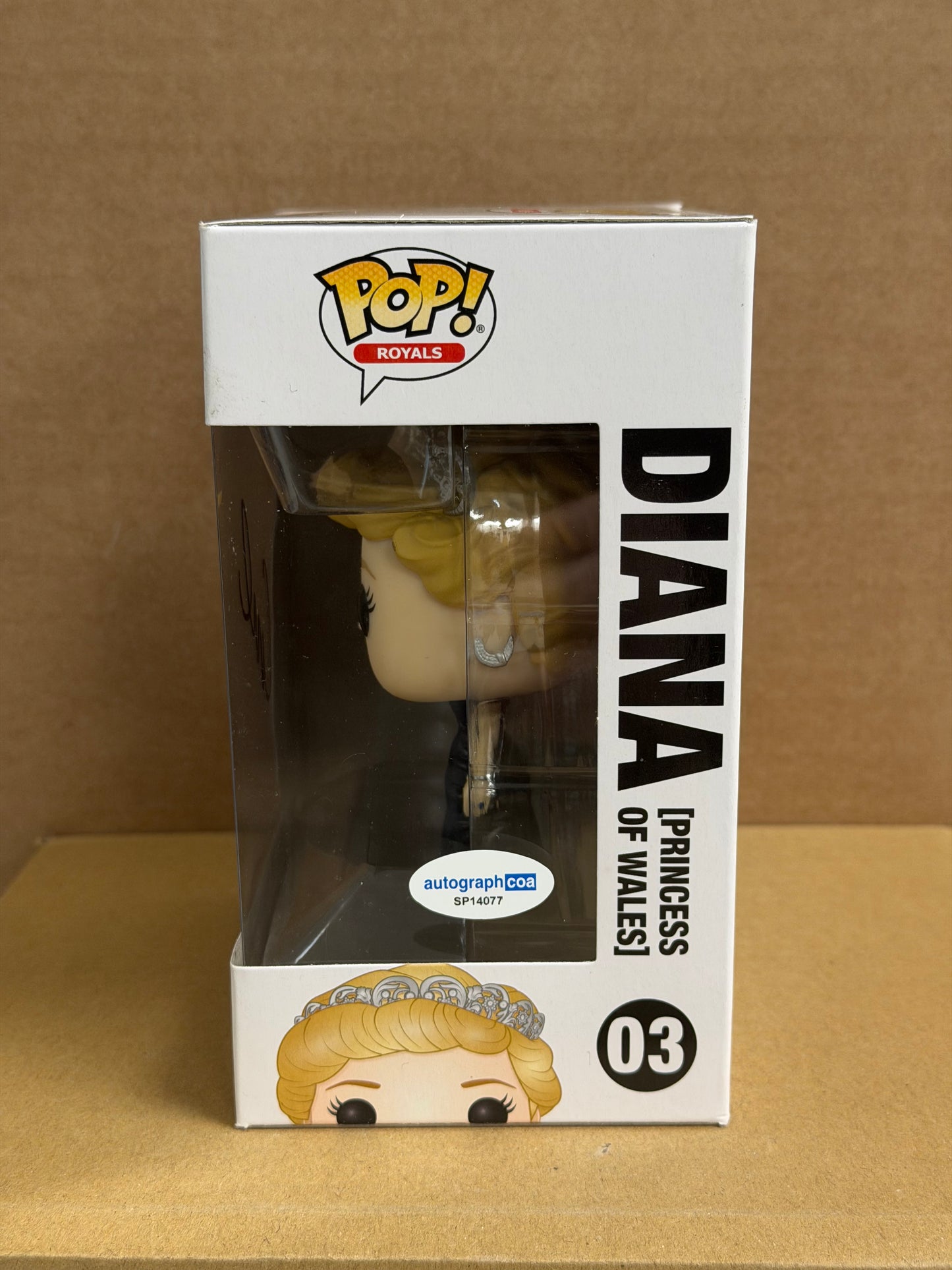 Funko Pop! Television The Crown Princess Diana Signed Emma Corrin COA #03 WS #2