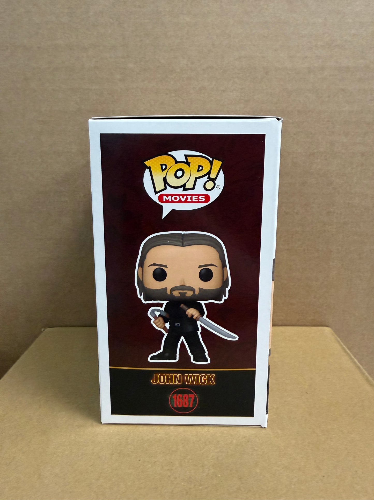 Funko Pop! Movies John Wick Signed Keanu Reeves COA #1687 WS