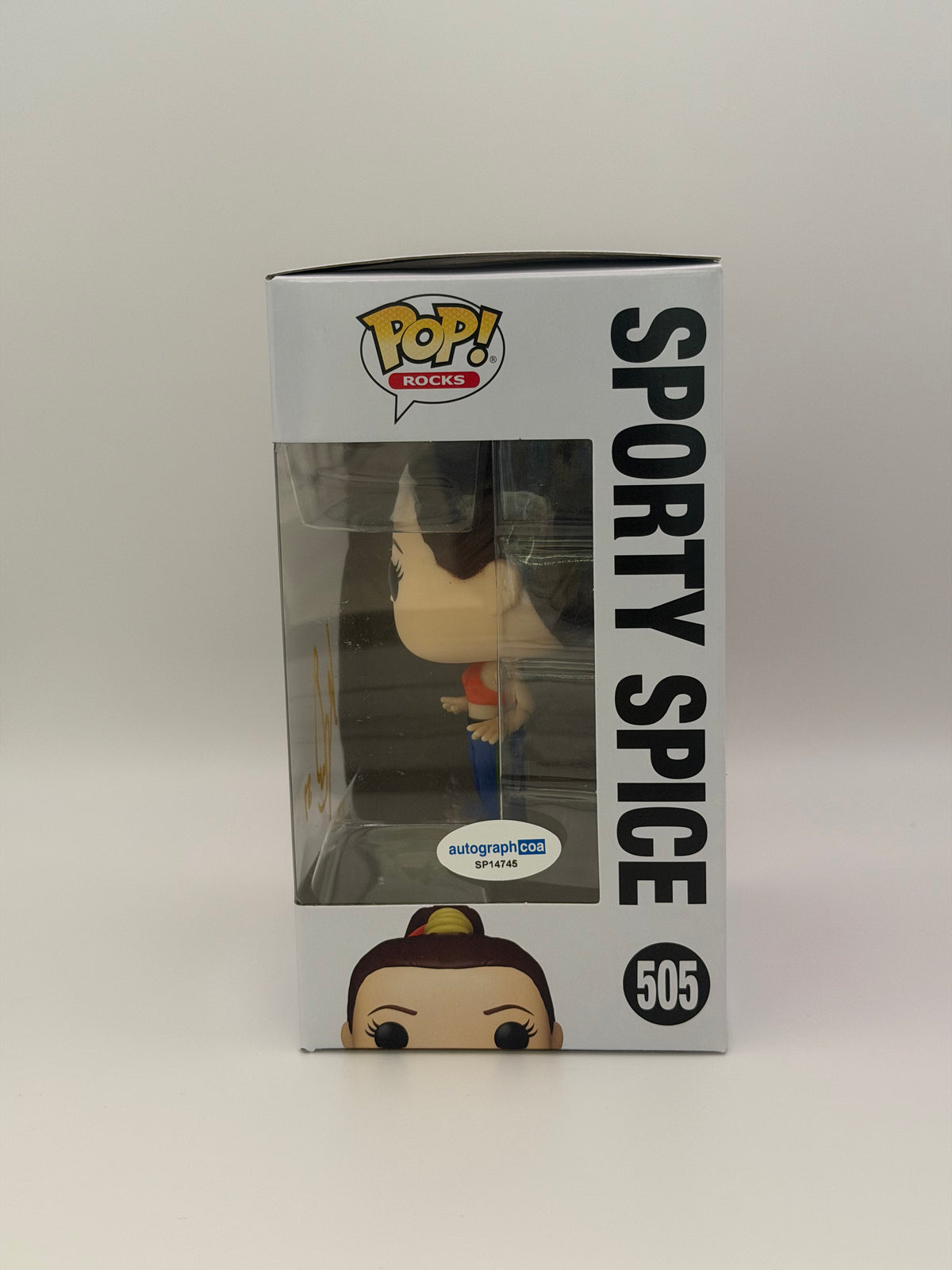 Funko Pop! Rocks Spice Girls Sporty Spice Signed Mel C COA #505