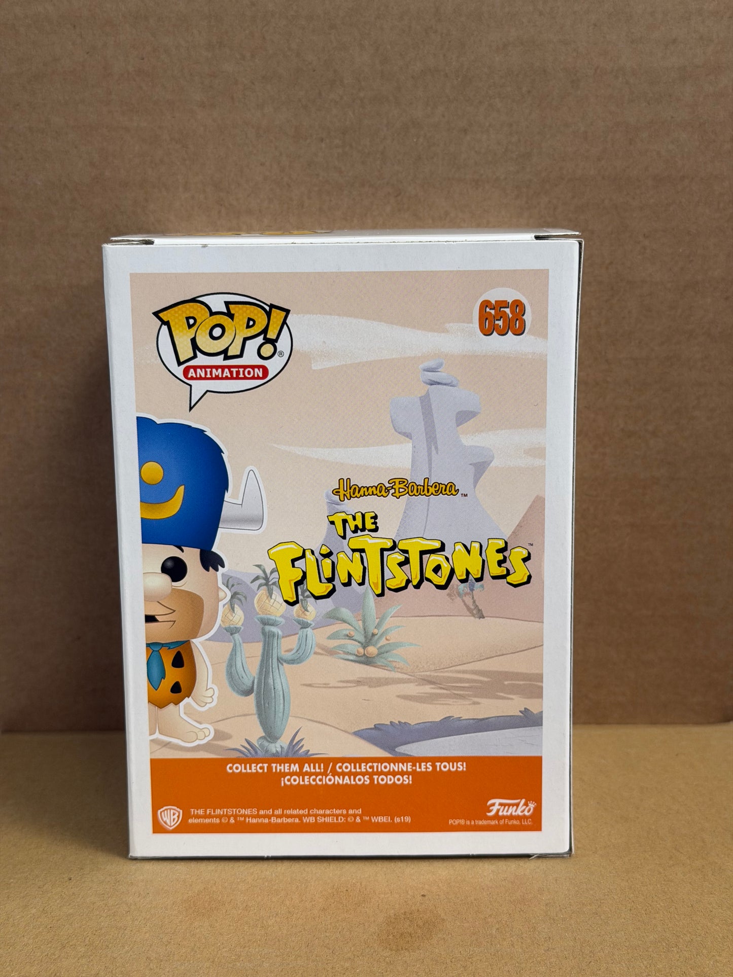 Funko Pop! Animation Fred Flintstone Signed Mark Addy COA #658