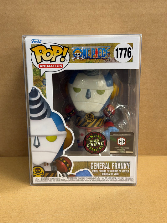 Funko Pop! Anime One Piece General Franky Glow Chase #1776 Free Protector