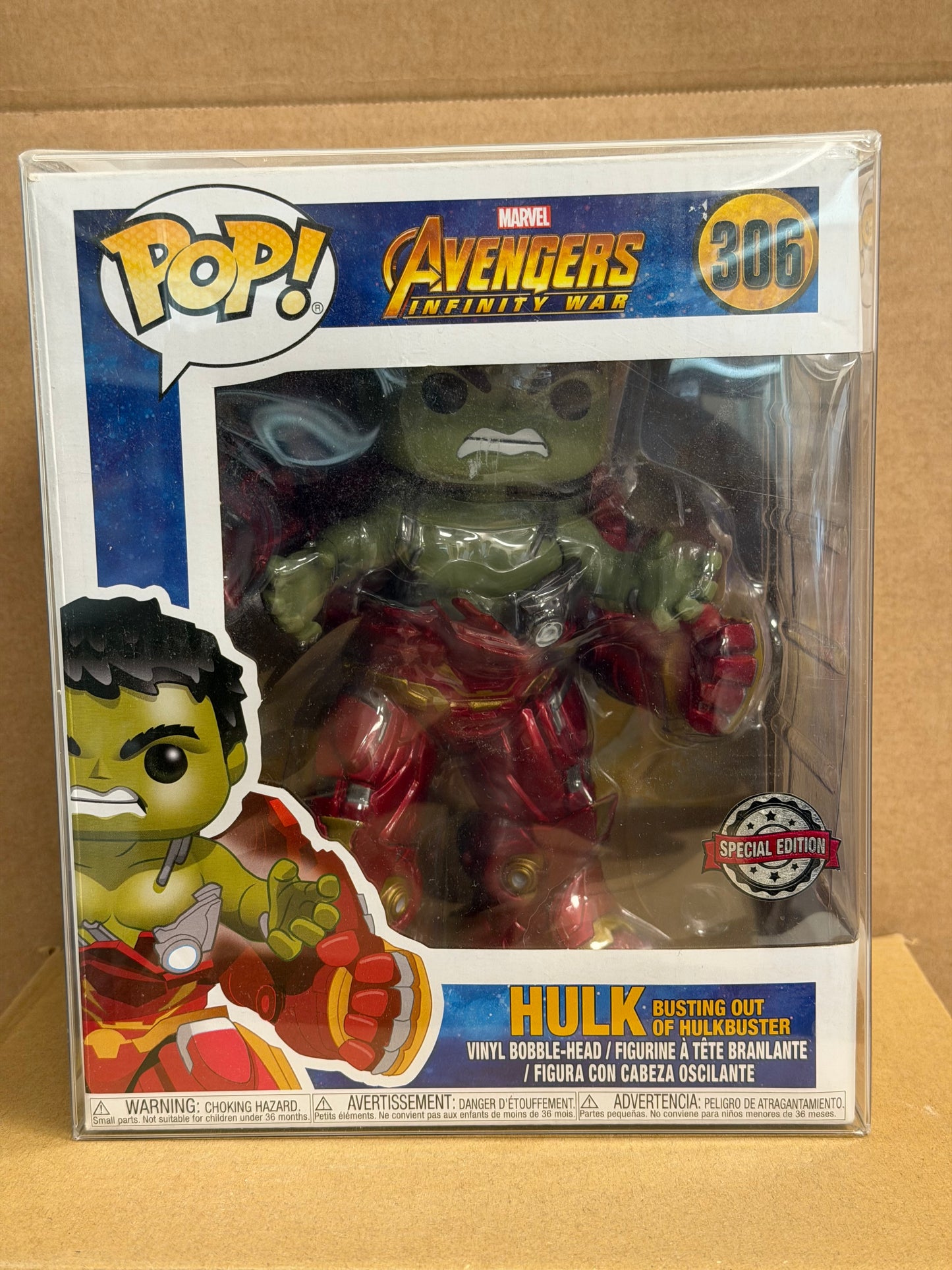 Funko Pop! Marvel Avengers Hulk Busting Out Of Hulkbuster #306 Special Edition
