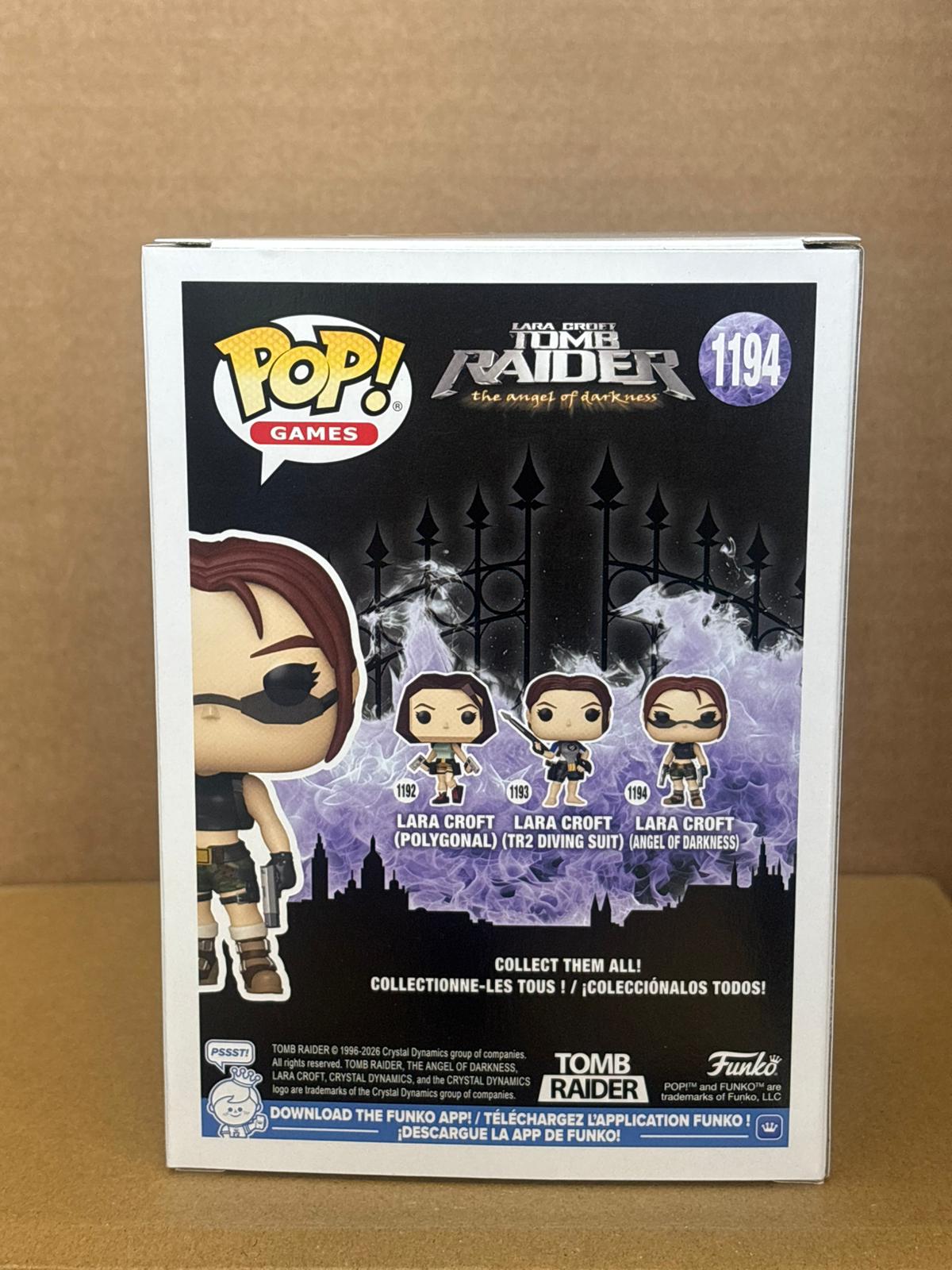 Funko Pop! Games Tomb Raider Signed Angelina Jolie COA #1194 WS